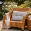 Coussin Beautissu Lounge Outdoor gris clair XLuna, 70 x 40 Voir les images du produit 2