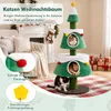 COSTWAY, Albero di Natale per gatti, 156 cm, Tiragraffi per Anteprima dell’immagine prodotto 4