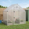 vidaXL Cage à oiseaux, argent, 181,5 x 112 x 173,5 cm Voir les images du produit 2