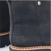 A close-up view of a black boot. Produktbild-Vorschau
