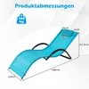 COSTWAY, transat pour sauna avec coussin de tête amovible, Voir les images du produit 3