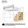 A diagram of a loft bed with dimensions and text in German. Anteprima dell’immagine prodotto