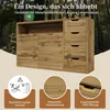 okwish Kommode 2 Türen und 4 Schubladen,Sideboard mit Produktbild-Vorschau 5