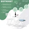 KESSER® Bistroset 3-teilig Bistrotisch mit 2 klappbaren Produktbild-Vorschau 2