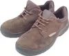 A pair of brown leather safety shoes on a white background. Produktbild-Vorschau