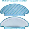 Two cleaning pads for a robot vacuum cleaner, one showing the top microfiber surface and the other showing the mesh backing. Anteprima dell’immagine prodotto