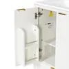 Meuble sous-lavabo Merax de 61 cm avec vasque en céramique, Voir les images du produit 12