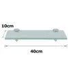 Glasregal 40x10x0,8 cm mit Halterung Glasboden Wandregal Produktbild-Vorschau 2