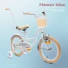 Vélo enfant 16 pouces 4-6 ans Vélo fleur bleu Sun Baby Voir les images du produit 2