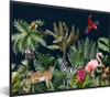 MuchoWow® Gerahmtes Poster Dschungel - Pflanzen - Tiere - Produktbild-Vorschau 1