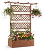 COSTWAY Blumenkasten mit Rankgitter, Rankhilfe, Produktbild-Vorschau 1