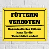 Füttern verboten mit Erklärung Koppel-Metallschild in 15x20 Produktbild-Vorschau 2