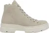 A single beige high-top boot with laces and a thick sole is shown against a white background. Podgląd zdjęcia produktu
