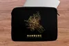MuchoWow® Laptop Hülle 13 Zoll Hamburg - Karte - Gold - Produktbild-Vorschau 5