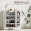 HOMCOM Schuhschrank mit 4 Fächer Schuhregal Kommode Produktbild-Vorschau 4