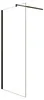 Duschspa Walk-In Dusche 100x200cm Schwarz matt Duschwand Produktbild-Vorschau 1