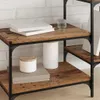 vidaXL Police 4 ks hnedé 60 x 40 x 1,5 cm drevotrieska Náhľad obrázku produktu 4