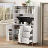 Flieks Küche Hochschrank mit Ladefunktion, Küchenbuffet Produktbild-Vorschau 2