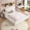 A child's bedroom decorated for Christmas, featuring a bed, desk, and chair. Produktbild-Vorschau