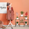 Relaxdays Drevené schodisko na kvety, štýl shabby, do Náhľad obrázku produktu 2