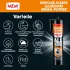 MEM Montagekleber Mega Power 2x 450 g Produktbild-Vorschau 6