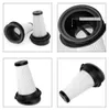 A collage of four images showing vacuum cleaner filters from different angles. Produktbild-Vorschau