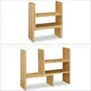 Étagère de table Relaxdays en bambou, organiseur réglable, Voir les images du produit 6