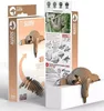 puzzle 3D paresseux 11 x 6,5 cm carton brun 24 pièces Voir les images du produit 3
