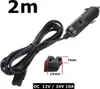 A78C Stromkabel 2 m – 12V/24V Zigarettenanzünder-Stecker Produktbild-Vorschau 3