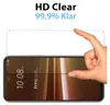 A hand is shown applying a screen protector to a smartphone. Produktbild-Vorschau
