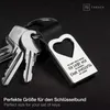 FABACH Herz Schlüsselanhänger mit Gravur aus Leder - Auto Produktbild-Vorschau 3
