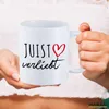 Huuraa Kaffeetasse Juist verliebt 330ml Weiß Keramik Produktbild-Vorschau 3