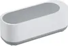 A white and gray ultrasonic cleaner is shown from a slightly elevated side angle against a white background. Produktbild-Vorschau