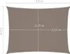 vidaXL Sun Sail Oxford Fabric Rectangular 2,5x3,5 m Taupe Náhled obrázku produktu 6