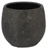 DK Design Blumentopf Maya - rund - verwittert schwarz - Produktbild-Vorschau 1