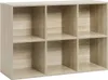 A six-cube storage shelf unit made of wood composite, shown from the front. Produktbild-Vorschau