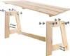 Panchina da parco in legno KADAX senza schienale 119 cm, Anteprima dell’immagine prodotto 4
