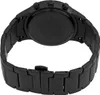 The back view of a black watch with a metal band. Anteprima dell’immagine prodotto