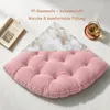 Bodenkissen 100 × 100 cm aus Flanell, weich, Fanform, Rosa Produktbild-Vorschau 4