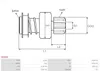 Anlasserfreilauf 12-Zahn AS-PL SD3054 Produktbild-Vorschau 4