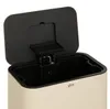 Rechteckiger treteimer „delta“ 30 l, lehmfarben - 5 five Produktbild-Vorschau 5