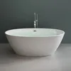 Mai & Mai Freistehende Badewanne Weiß 150x79x56 cm Oval Produktbild-Vorschau 5