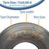 15x6.00-6 Multi Rib Turf Rasenmäherreifen, 6-lagig, Hay Bob Produktbild-Vorschau 5