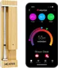 A Meater Pro Bluetooth Grillthermometer and its accompanying smartphone app interface. Produktbild-Vorschau