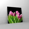 Bilder auf glas - Tulpen Blumenstrauß Tau Tropfen - 30x30cm Produktbild-Vorschau 4