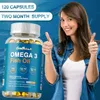 Omega 3 Olio di pesce 2000mg (120 capsule) integratore Anteprima dell’immagine prodotto 3