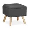Relaxdays Hocker mit Stauraum, Kunstleinen-Bezug, Produktbild-Vorschau 11