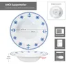Ahoi 6er Set maritime Suppenteller tiefe Teller Porzellan 6 Produktbild-Vorschau 6