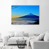 Leinwandbild berg fuji in blau 100x70 cm Feeby blau Produktbild-Vorschau 2