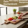 LS-LebenStil Holz Frühstücksbrett Schneidebrett 45cm lang Produktbild-Vorschau 8